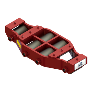 37.5 ton capacity rigid machinery skate steel roller dolly um hd 75