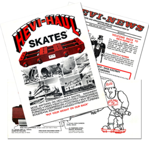 Hevi-Haul History - Old Materials for Hevi-Haul Skates/Dollies