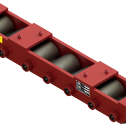12.5 ton capacity rigid machinery skate steel roller dolly tdm 7 a