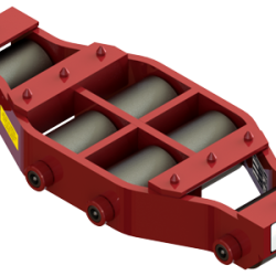 25 ton capacity rigid machinery skate steel roller dolly um hd 50 a