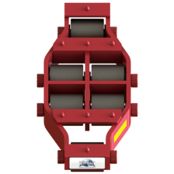 25 ton capacity rigid machinery skate steel roller dolly um hd 50 d