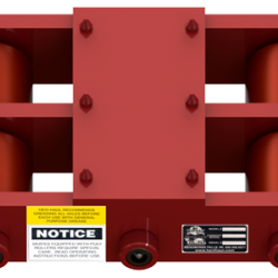 30 ton capacity rigid machinery skate polyurethane roller dolly st 1060 p c