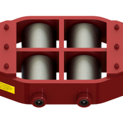 37.5 ton capacity rigid machinery skate steel roller dolly um hd 75 c