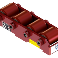 7.5 ton capacity rigid machinery skate polyurethane roller equipment