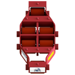 7.5 ton capacity rigid machinery skate polyurethane roller dolly