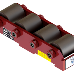 7.5 ton capacity rigid machinery skate steel roller dolly