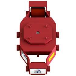 7.5 ton capacity swivel machinery skate polyurethane roller dolly