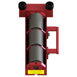 9 ton capacity guided beam mover skate steel roller dolly